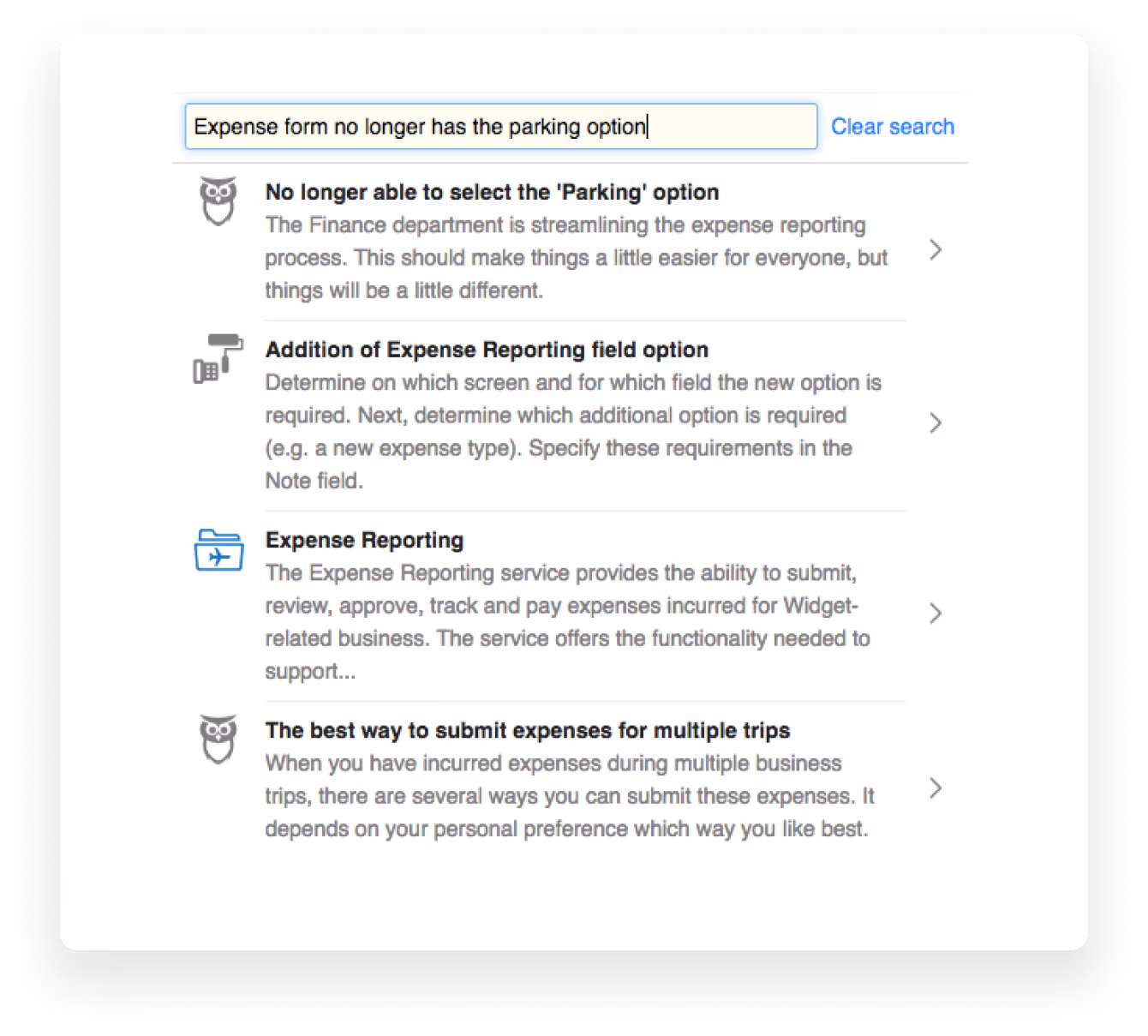 A screenshot of a knowledge base article