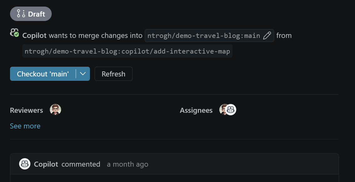 VS Code showing an agent session, edited code, and a running application.
