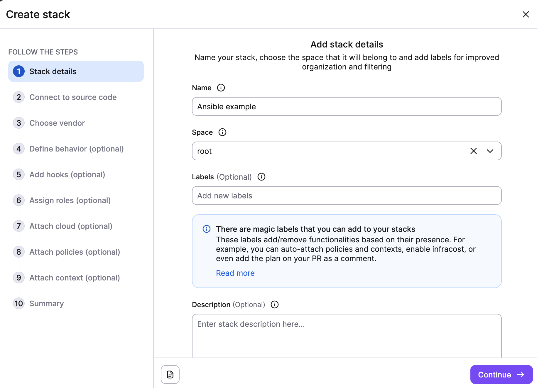 Configuring the VCS settings.