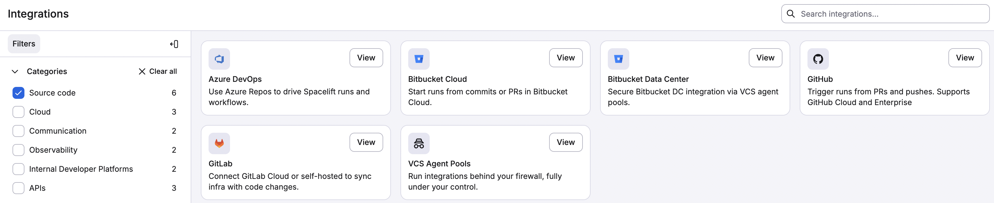 Set up source code integration