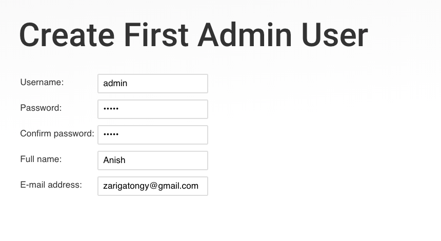 Admin User creation for Jenkins