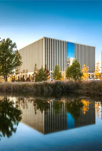Image of the Hangzhou campus illustrating the Study in China block