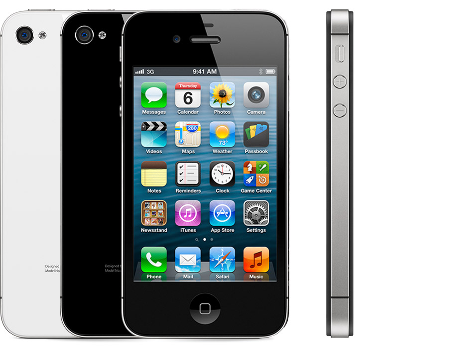  The backs of several iPhone devices, side by side, in all available colors, followed by the front of one and the side of one.