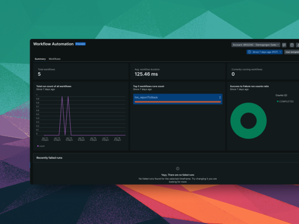 Workflow-Builder-Oberfläche, auf der ein Schritt im Prozess gezeigt wird.