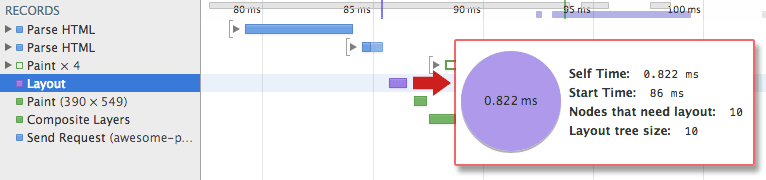 DevTools में लेआउट को मेज़र करना.