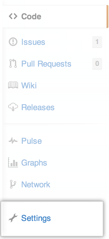 Settings tab