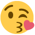 Face throwing a kiss 😘