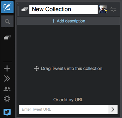 TweetDeck create collection example