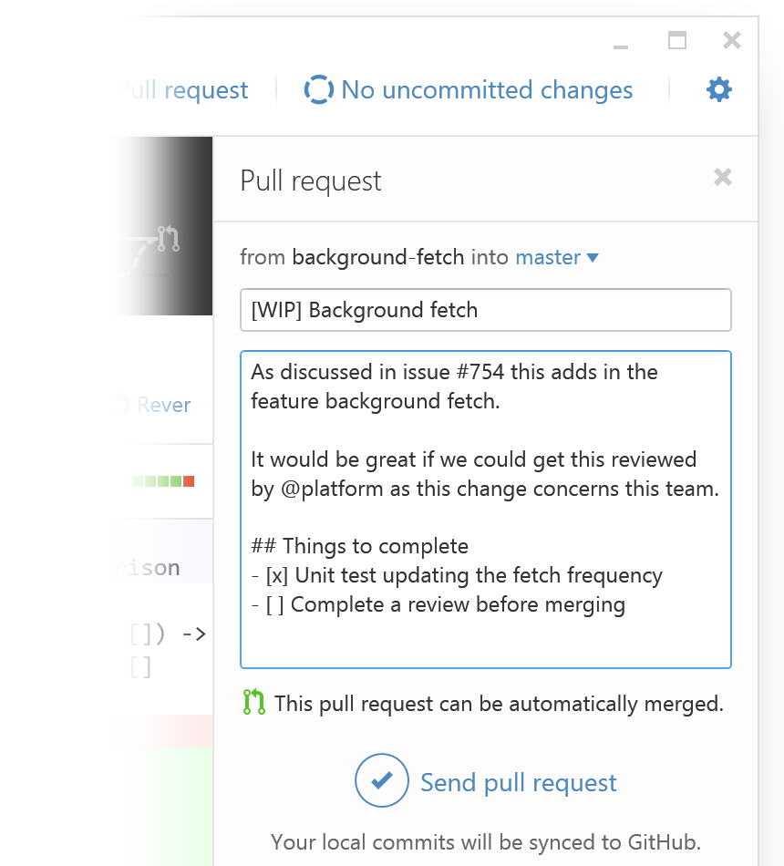 Create a pull request