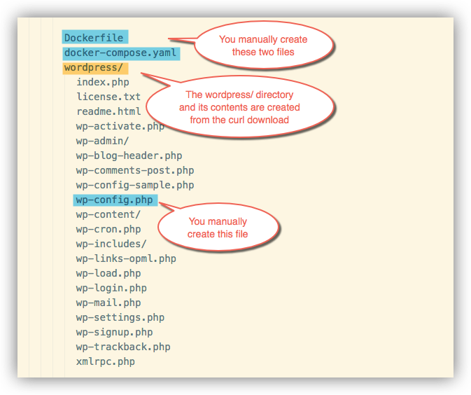 WordPress files