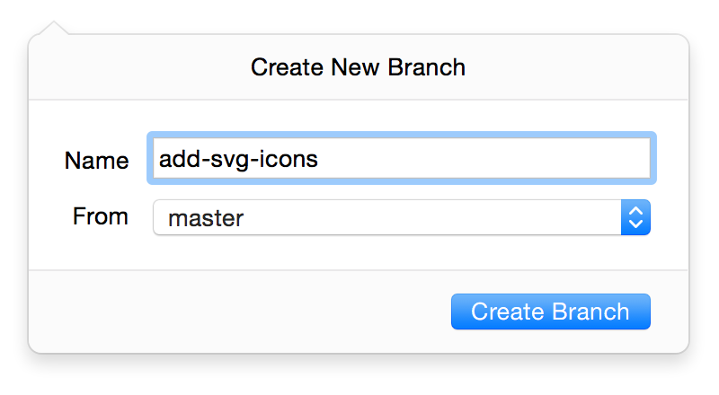 Create a branch