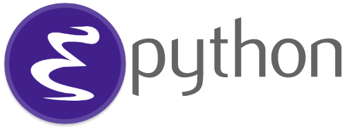 Emacs logo with python text