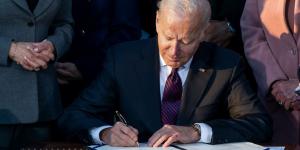 President Joe Biden Signs the Bipartisan Infrastructure Investment and Jobs Act