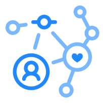 a logo representing a connection